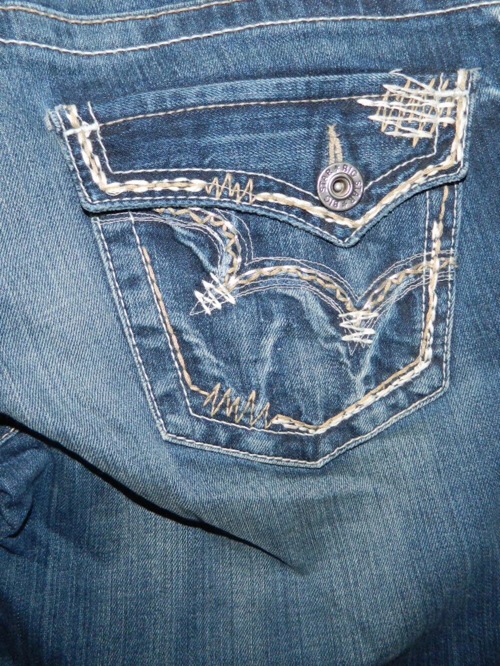 Big Star Maddie Mid Rise Fit Womens Jeans Size 29R (L-11)